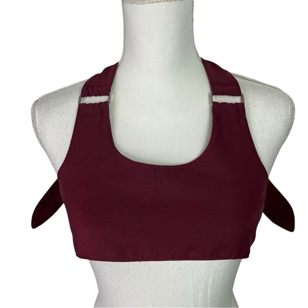 Urban Outfitters Women’s Bra/Top Sz S/P Maroon Color Gothic Buckles/Metal